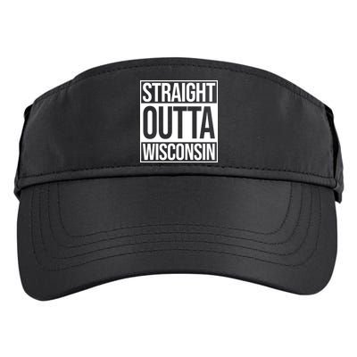 Straight Outta Wisconsin Adult Drive Performance Visor
