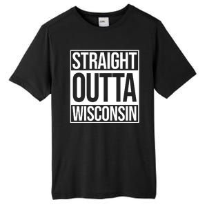 Straight Outta Wisconsin Tall Fusion ChromaSoft Performance T-Shirt