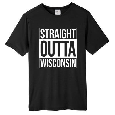 Straight Outta Wisconsin Tall Fusion ChromaSoft Performance T-Shirt