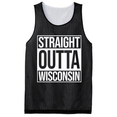 Straight Outta Wisconsin Mesh Reversible Basketball Jersey Tank