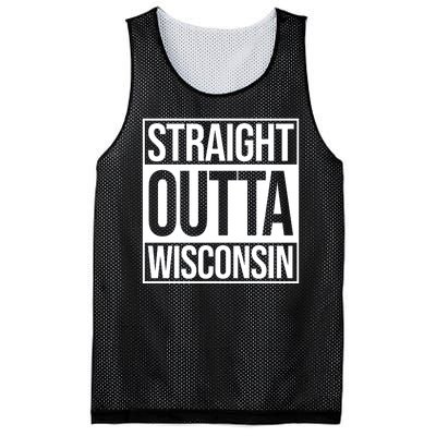 Straight Outta Wisconsin Mesh Reversible Basketball Jersey Tank