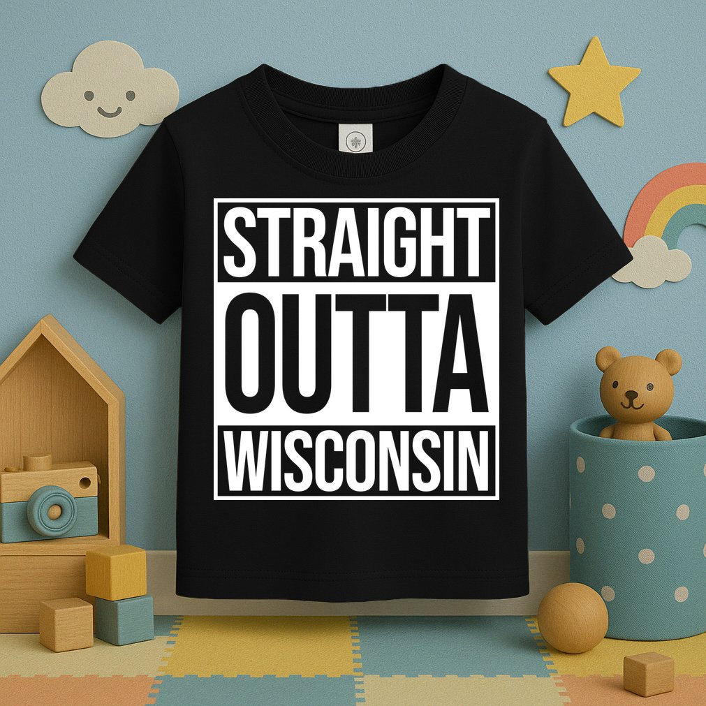 Straight Outta Wisconsin Toddler T-Shirt