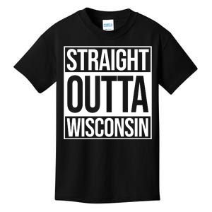 Straight Outta Wisconsin Kids T-Shirt