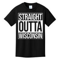 Straight Outta Wisconsin Kids T-Shirt