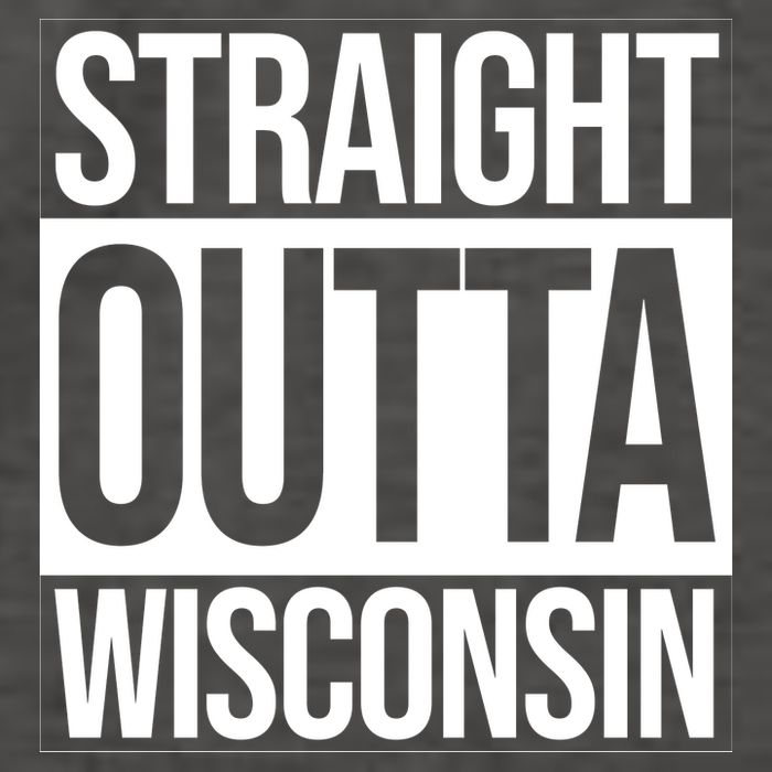 Straight Outta Wisconsin Vector Backpack