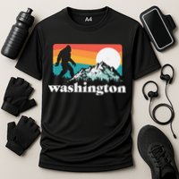 State Of Washington Pacific Northwest Bigfoot Mountain Cooling Performance Crew T-Shirt