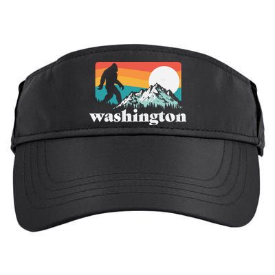 State Of Washington Pacific Northwest Bigfoot Mountain Adult Drive Performance Visor