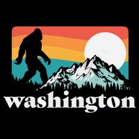 State Of Washington Pacific Northwest Bigfoot Mountain 16 in Basic Backpack