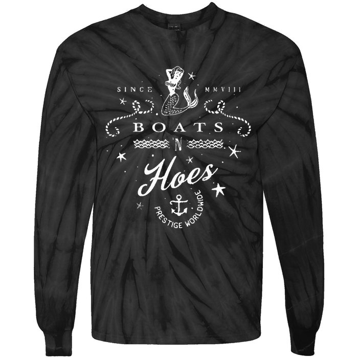 Sailing Or Water Sports Boats N Hoes Tie-Dye Long Sleeve Shirt