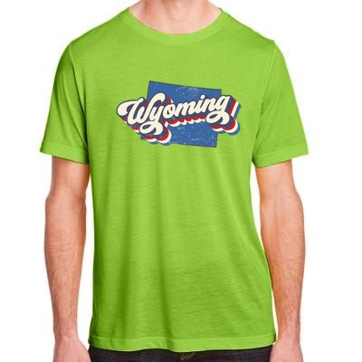 State Of Wyoming Retro Logo Adult ChromaSoft Performance T-Shirt