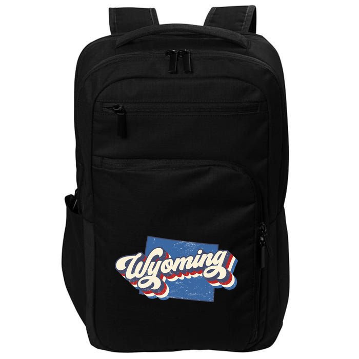 State Of Wyoming Retro Logo Impact Tech Backpack