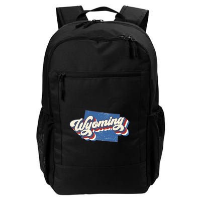 State Of Wyoming Retro Logo Backpack