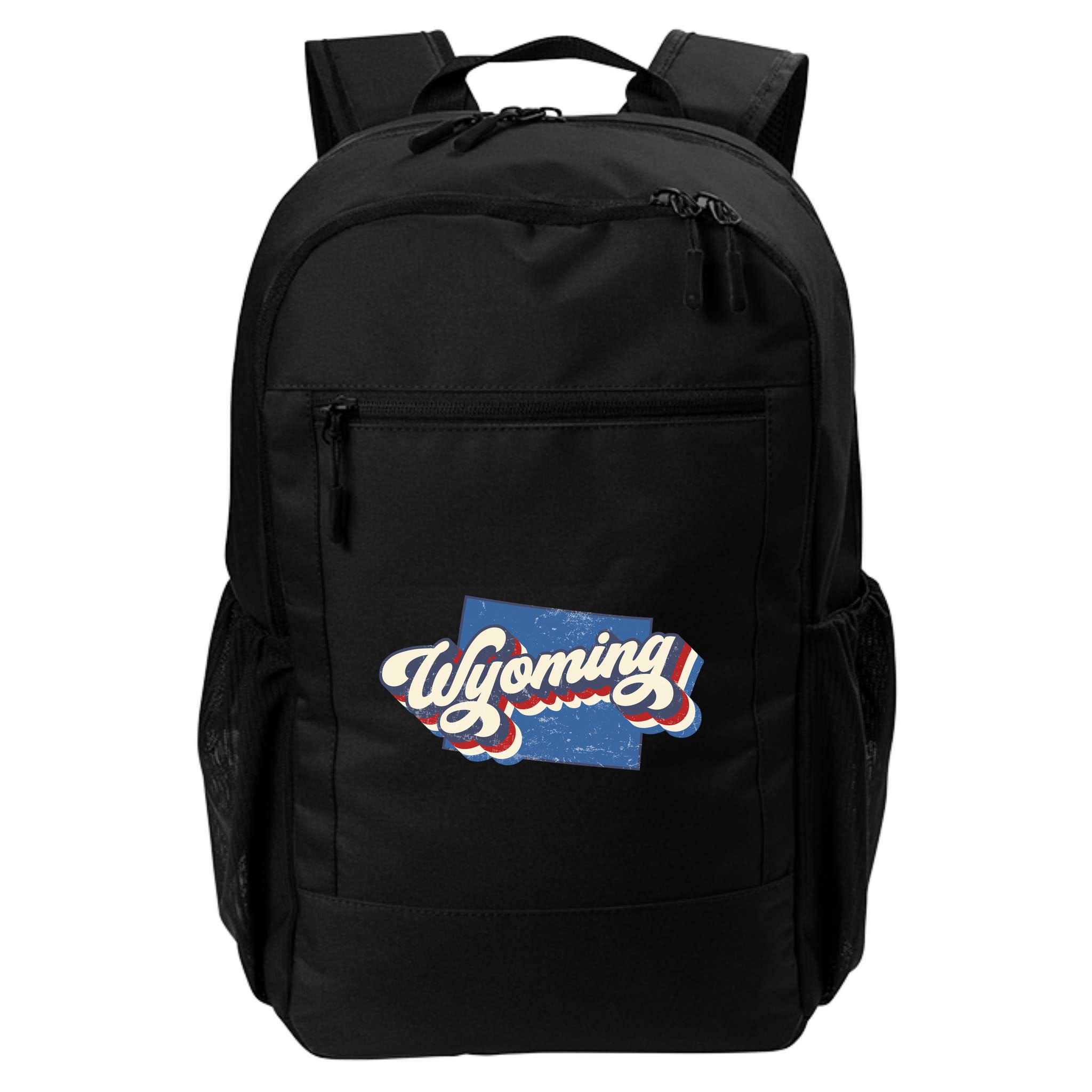 State Of Wyoming Retro Logo Backpack