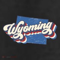 State Of Wyoming Retro Logo Adult Drive Performance Visor