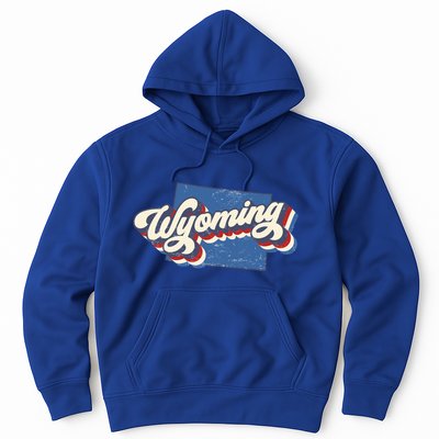 State Of Wyoming Retro Logo Hoodie