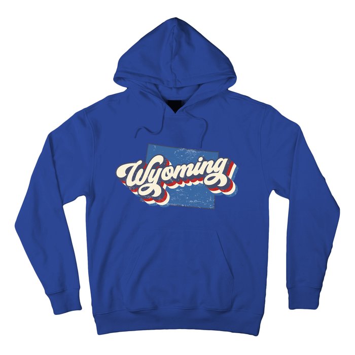 State Of Wyoming Retro Logo Hoodie