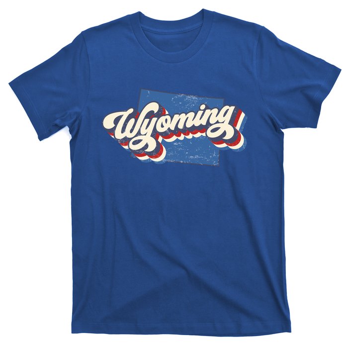 State Of Wyoming Retro Logo T-Shirt