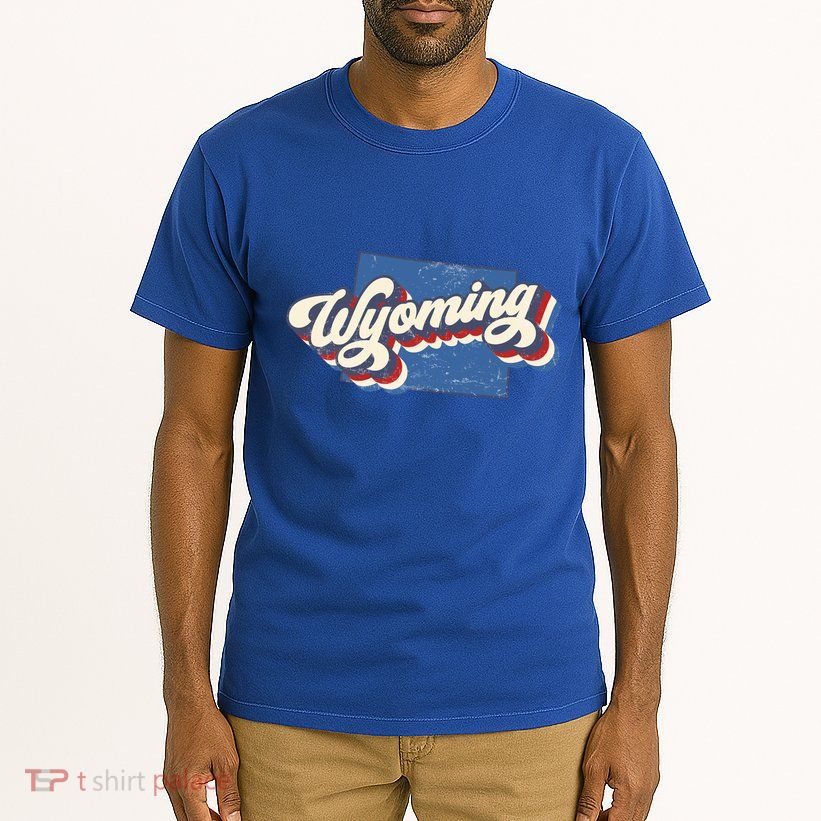 State Of Wyoming Retro Logo Tall T-Shirt