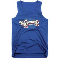 State Of Wyoming Retro Logo Tank Top