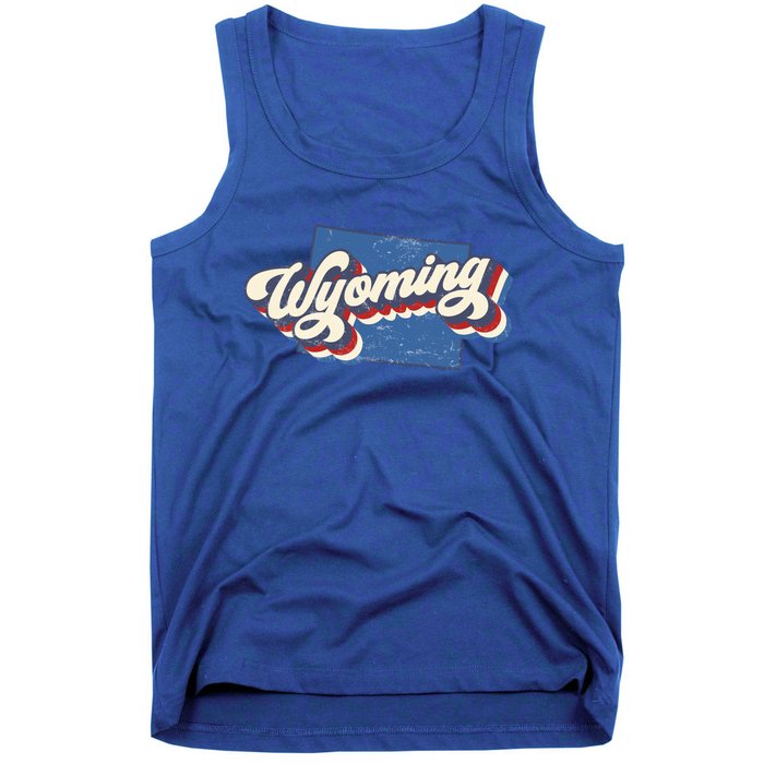 State Of Wyoming Retro Logo Tank Top