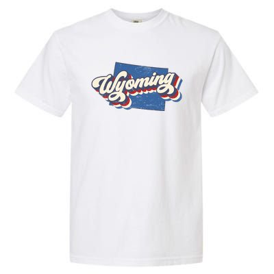 State Of Wyoming Retro Logo Garment-Dyed Heavyweight T-Shirt