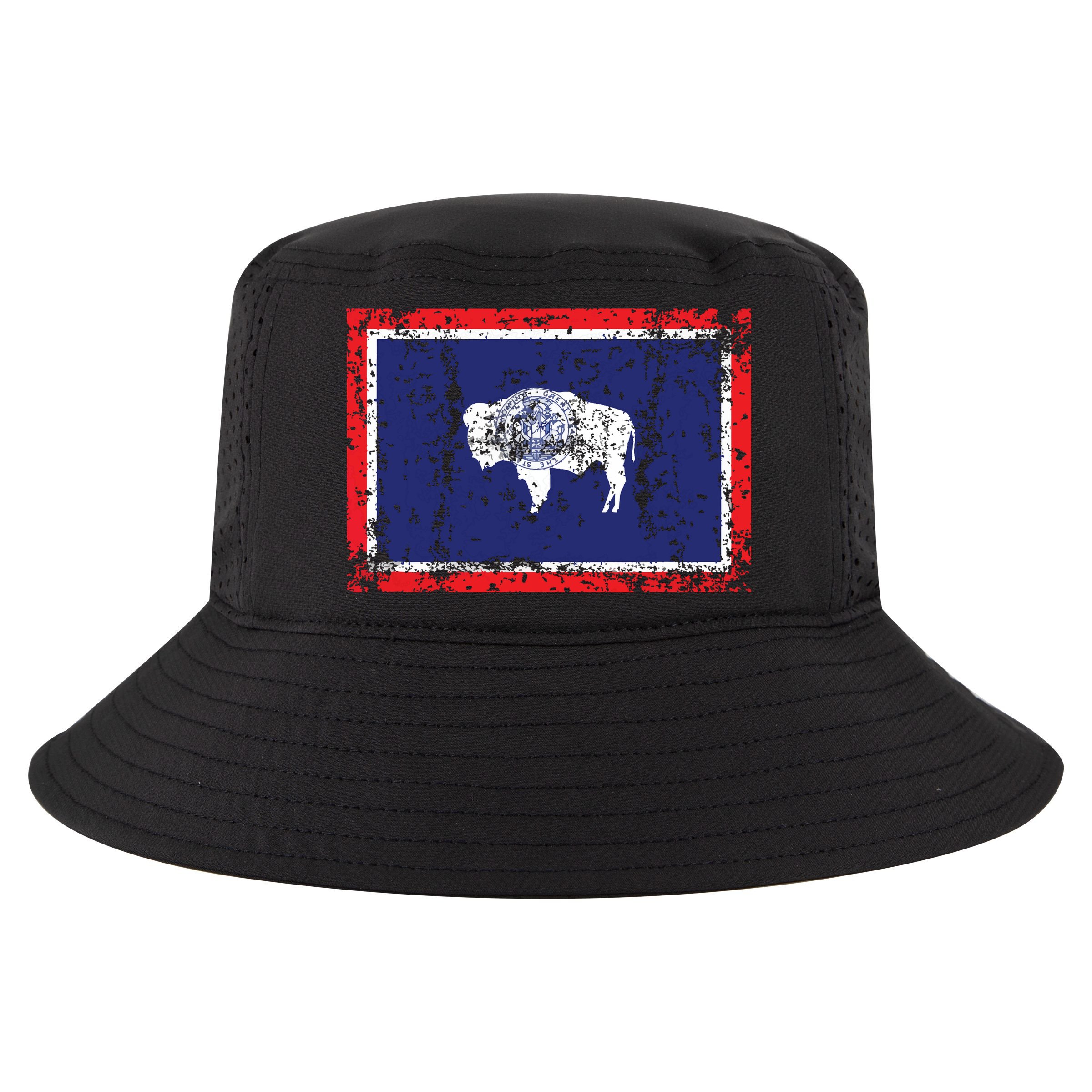 State Of Wyoming Flag Vintage Cool Comfort Performance Bucket Hat
