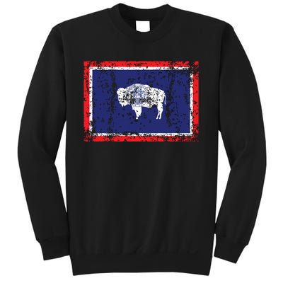 State Of Wyoming Flag Vintage Sweatshirt