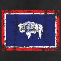 State Of Wyoming Flag Vintage Hat