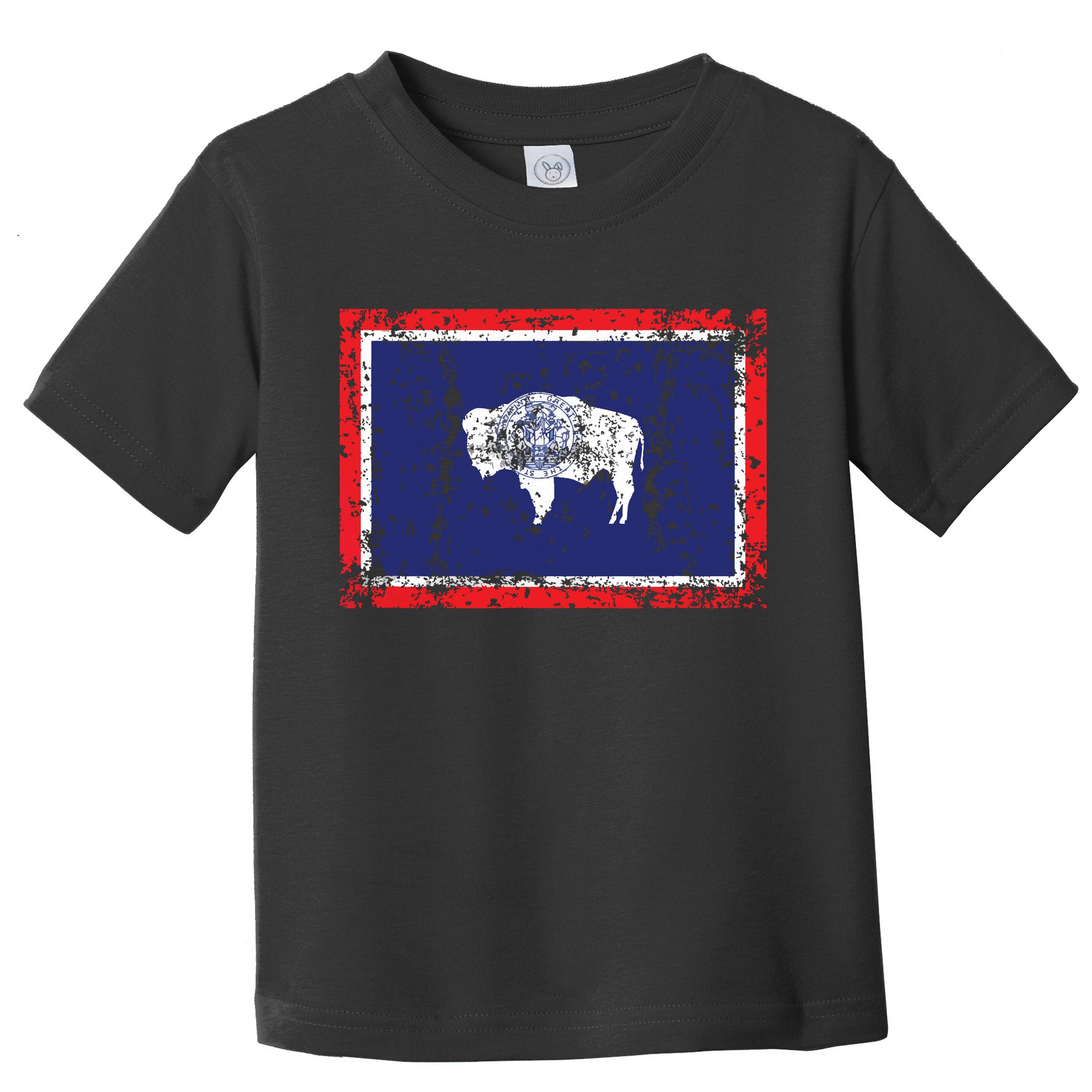 State Of Wyoming Flag Vintage Toddler T-Shirt