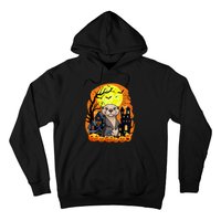 Sea Otter With Pumpkins Funny Scary Halloween Party Hoodie