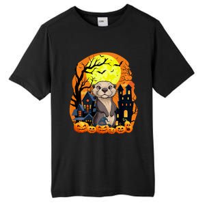 Sea Otter With Pumpkins Funny Scary Halloween Party Tall Fusion ChromaSoft Performance T-Shirt