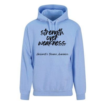 Strength Over Weakness Gift Hashimoto’s Disease Awareness Gift Unisex Surf Hoodie