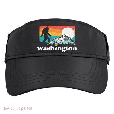 State Of Washington Pacific Northwest Bigfoot Mountain Adult Drive Performance Visor