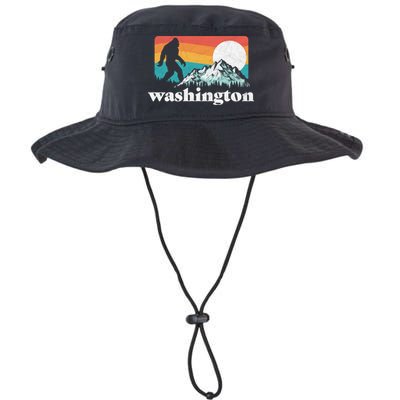 State Of Washington Pacific Northwest Bigfoot Mountain Bucket Hat