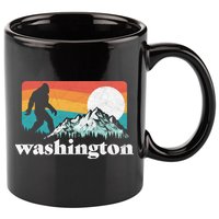 State Of Washington Pacific Northwest Bigfoot Mountain 11oz C Handle Ceramic Mug