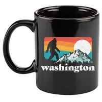 State Of Washington Pacific Northwest Bigfoot Mountain 11oz C Handle Ceramic Mug
