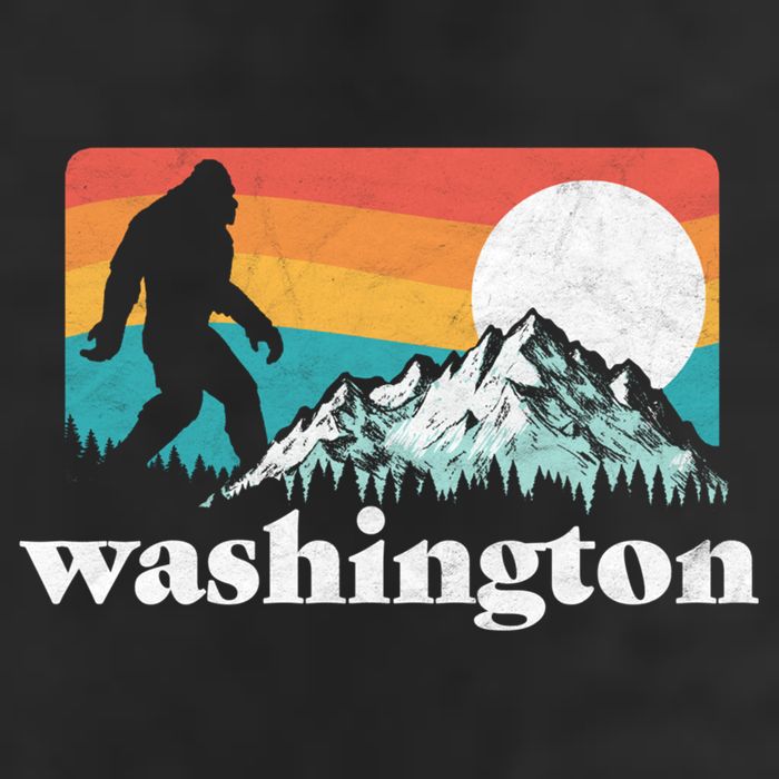 State Of Washington Pacific Northwest Bigfoot Mountain 11oz C Handle Ceramic Mug