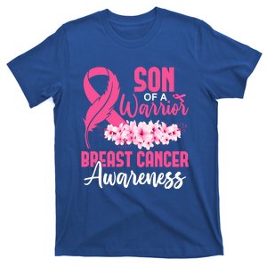 Son Of Warrior Pink Ribbon Breast Cancer Awareness Day Gift T-Shirt