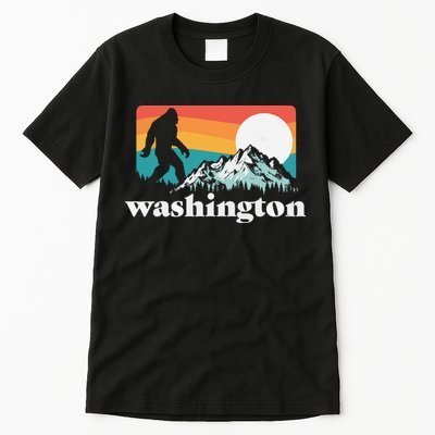 State Of Washington Pacific Northwest Bigfoot Mountain Tall T-Shirt
