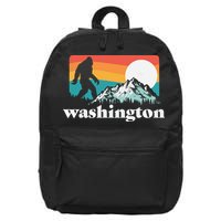 State Of Washington Pacific Northwest Bigfoot Mountain 16 in Basic Backpack