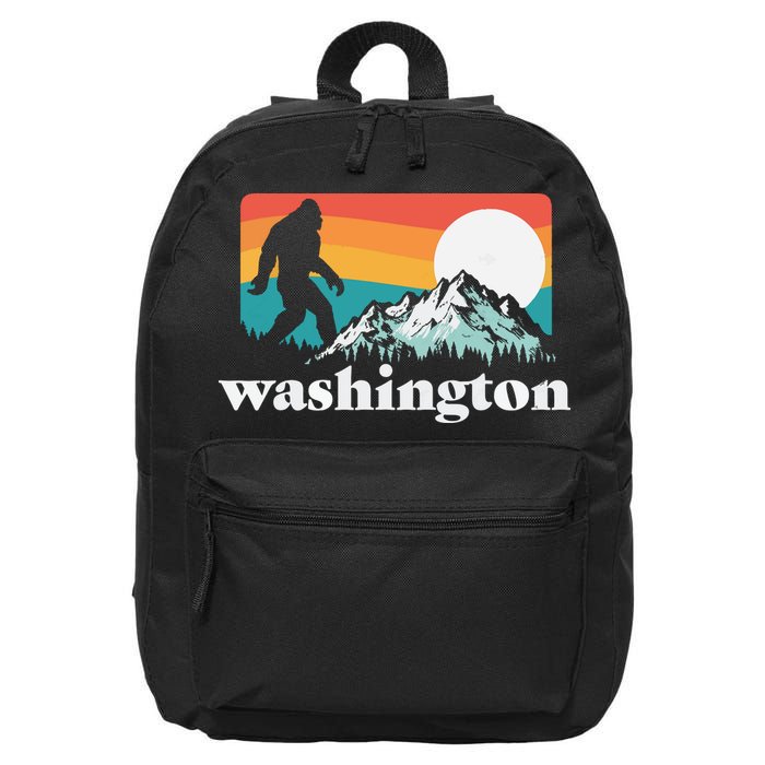 State Of Washington Pacific Northwest Bigfoot Mountain 16 in Basic Backpack