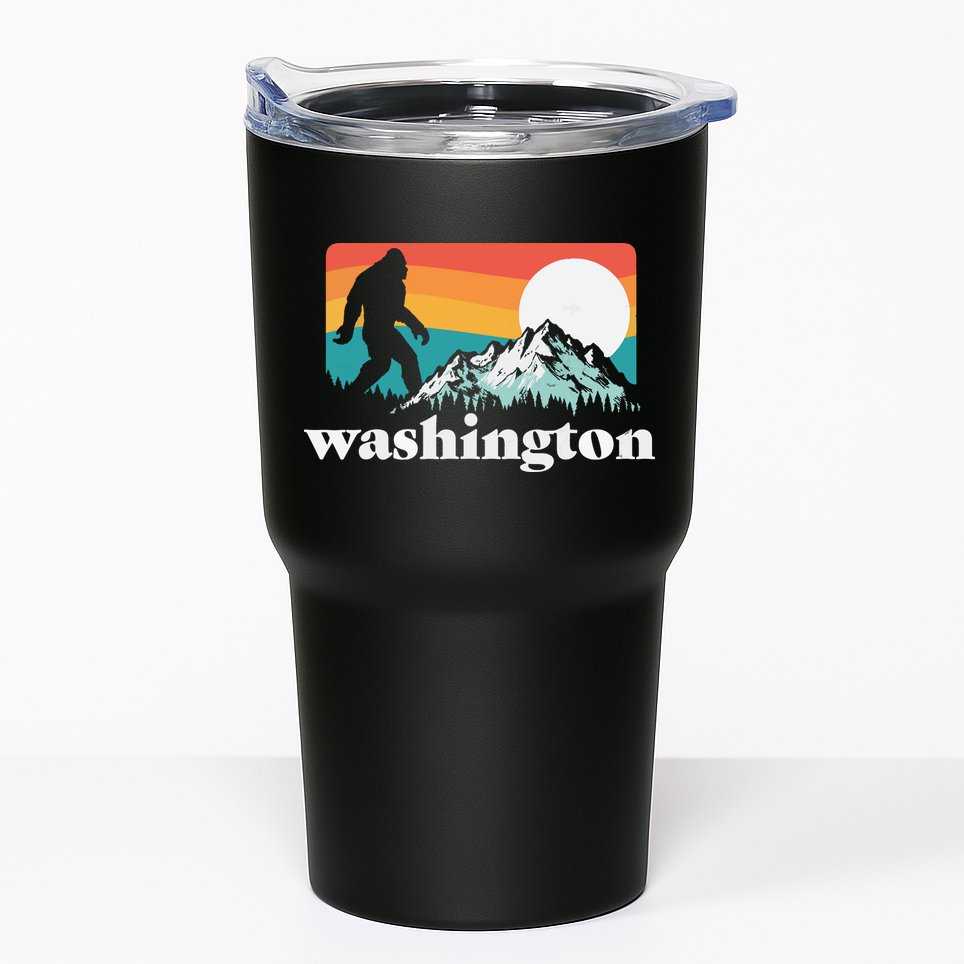 State Of Washington Pacific Northwest Bigfoot Mountain Tumbler
