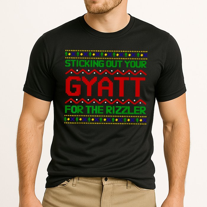 Sticking Out Your Gyatt For The Rizzler Christmas Irony Meme Performance Shirt
