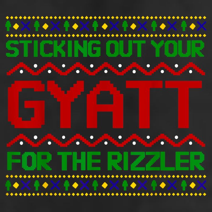 Sticking Out Your Gyatt For The Rizzler Christmas Irony Meme Adult Drive Performance Visor