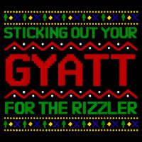 Sticking Out Your Gyatt For The Rizzler Christmas Irony Meme Drawstring Bag