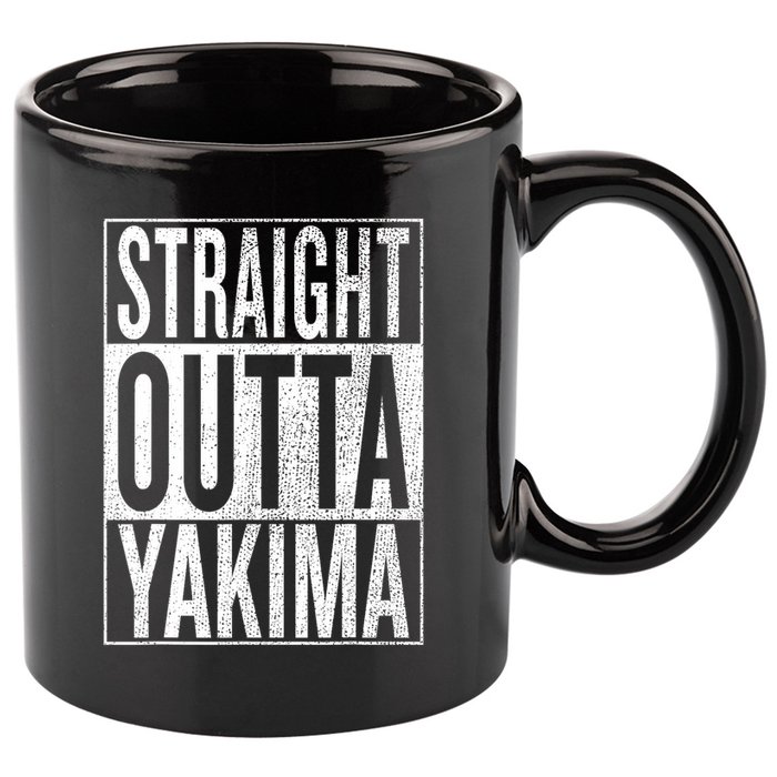 Straight Outta Yakima Great Travel & Gift Idea 11oz C Handle Ceramic Mug