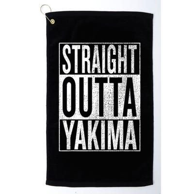 Straight Outta Yakima Great Travel & Gift Idea Golf Towel
