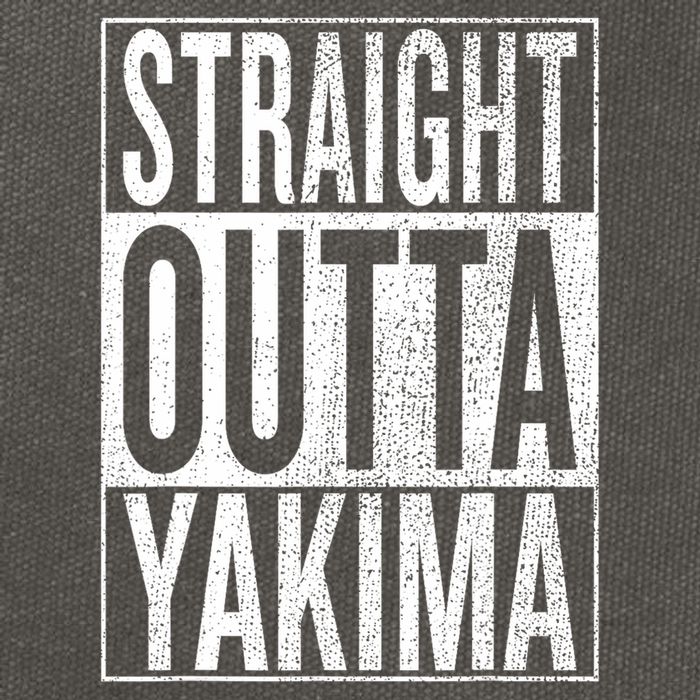 Straight Outta Yakima Great Travel & Gift Idea Cotton Canvas Backpack