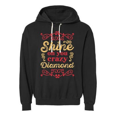 Shine On You Crazy Diamond Graphic Rock Garment-Dyed Fleece Hoodie