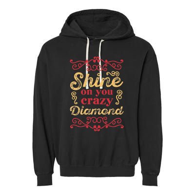 Shine On You Crazy Diamond Graphic Rock Garment-Dyed Fleece Hoodie